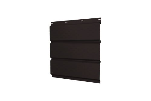 Софит металлический полная перфорация 0,45 Drap с пленкой RAL 9005 черный