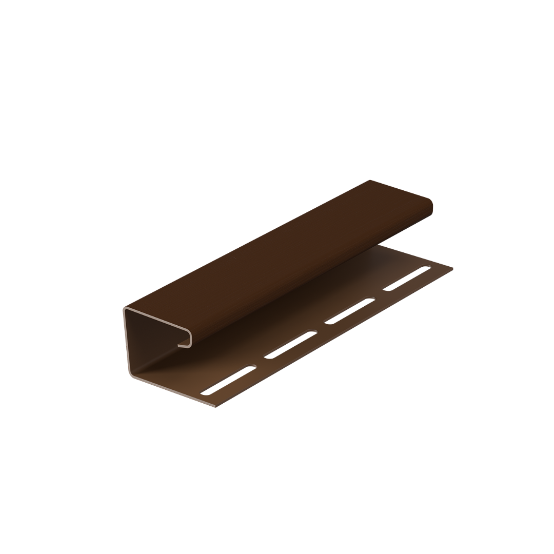 j-профиль 16 мм, каштан