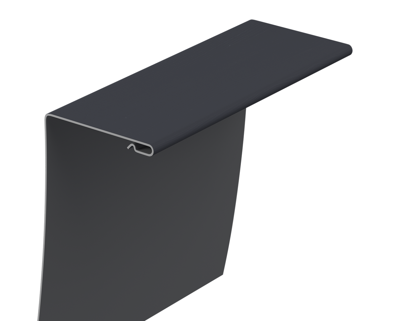 Универсальный околооконный профиль 89/254 мм, 3 м, графит