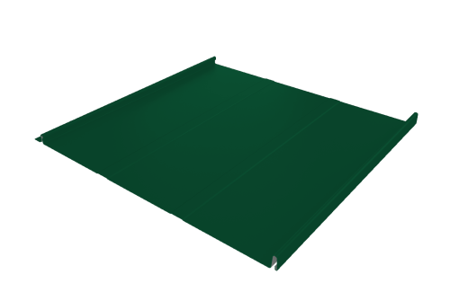 Фальц двойной стоячий Line Grand Line 0,5 Satin с пленкой на замках RAL 6005 зеленый мох