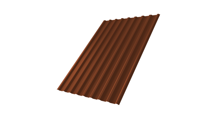 Профнастил С20R 0,5 Satin RAL 3009 оксидно-красный