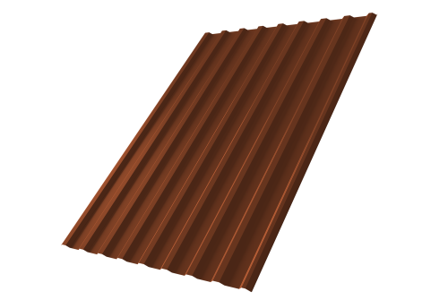 Профнастил С20R 0,5 Satin RAL 3009 оксидно-красный