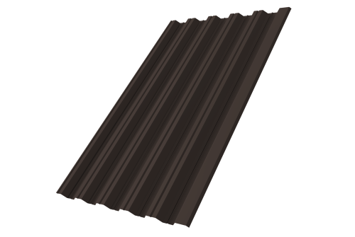 Профнастил HC35R 0,5 Rooftop Бархат RR 32 темно-коричневый
