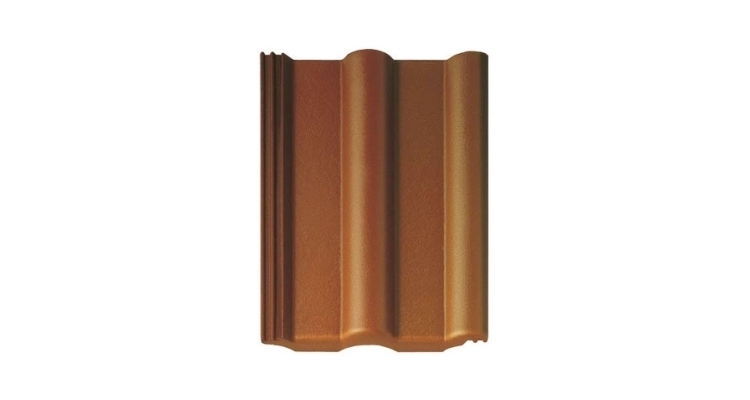 Рядная черепица Braas Франкфуртская коричневый