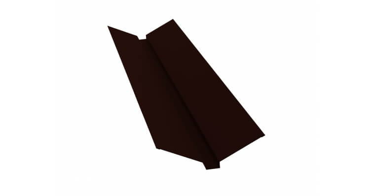 Планка ендовы верхней 115x30x115 PE RR 32 темно-коричневый