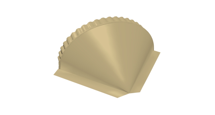 Заглушка конусная 0,45 PE RAL 1014 слоновая кость