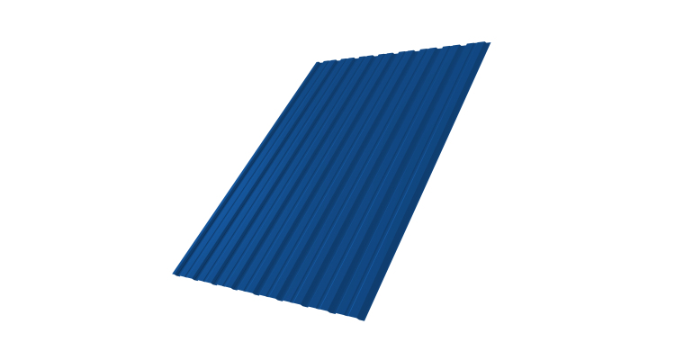 Профнастил С10B Дачный PE RAL 5005 сигнальный синий