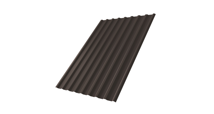 Профнастил С20R 0,5 PurPro Matt 275 RR 32 темно-коричневый