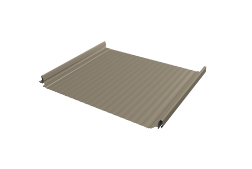 Кликфальц Pro Gofr Grand Line 0,45 Drap TX с пленкой на замках RAL 1015 светлая слоновая кость