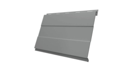 Вертикаль 0,2 prof 0.5 Satin с пленкой RAL 9006 бело-алюминиевый