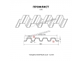 Профнастил Н75 x 750 А ПЭ 01 RAL 8017 0,65 мм