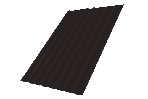 Профнастил С20В 0,5 Satin RAL 9005 черный