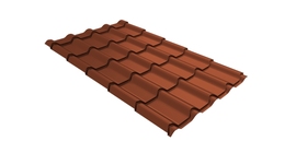 Профиль волновой камея 0,45 Drap ST RAL 8004 терракота