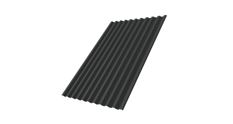 Профнастил С21R Grand Line 0,5 Drap TX RAL 7016 антрацитово-серый