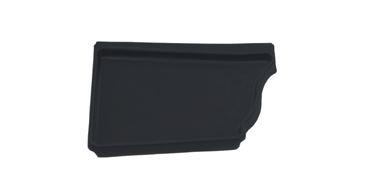 Заглушка левая Vortex 127мм RAL 7024 мокрый асфальт