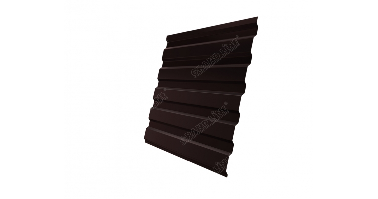 Профнастил С20А 0,45 PE-Double RAL 8017 шоколад