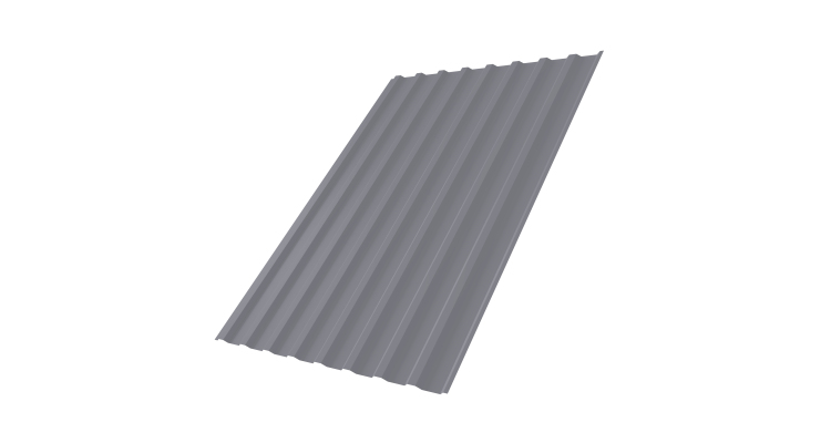 Профнастил С20В 0,5 Satin RAL 7004 сигнальный серый