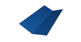 Планка ендовы нижней 300х300 0,7 PE с пленкой RAL 5005 сигнальный синий (2м)