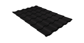 Металлочерепица кредо Grand Line 0,45 Drap TR RAL 9005 черный