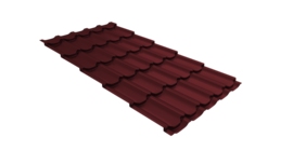 Металлочерепица квинта плюс 0,45 Drap TR RAL 3005 красное вино
