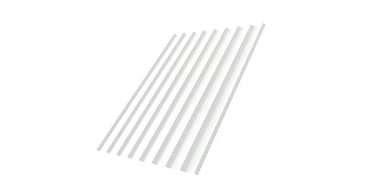 Профнастил С20R 0,45 PE-Double RAL 9003 сигнальный белый