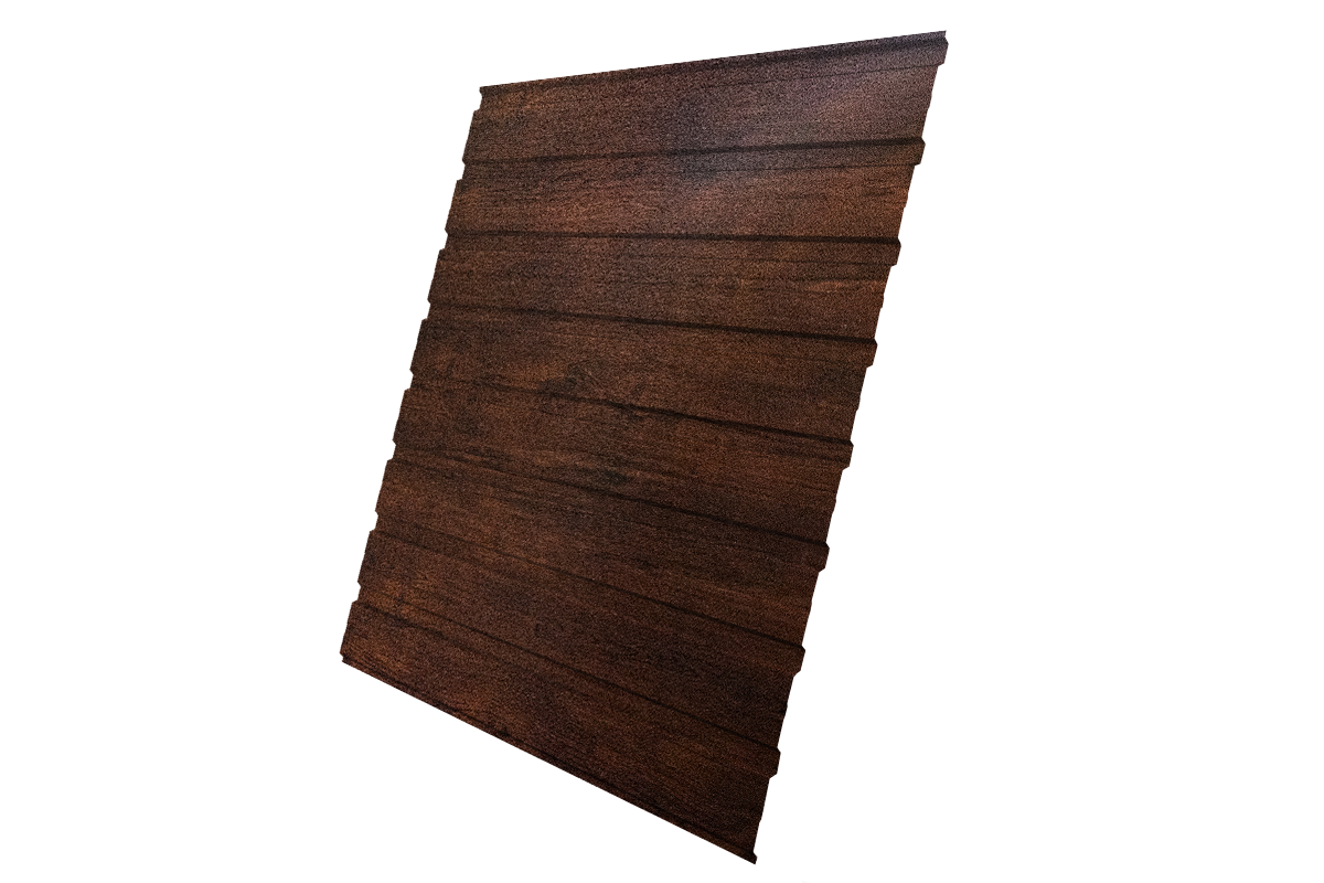 Профнастил С10B 0.45 Print-Double Premium Cherry Wood Dark F