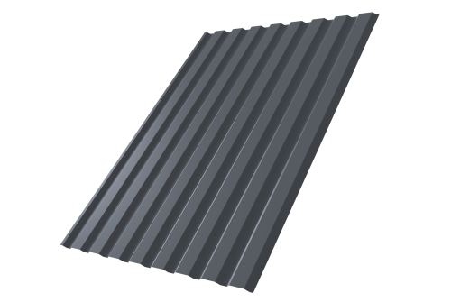 Профнастил С20A 0,5 Atlas X RAL 7024 мокрый асфальт