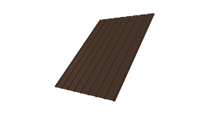 Профнастил С10B 0.5 Atlas X RAL 8017 шоколад