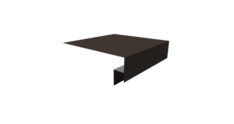 Планка околооконная сложная Блок-хаус new 200х50х27 0,5 Drap TX RR 32 темно-коричневый (3м)