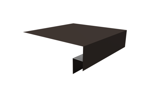 Планка околооконная сложная Блок-хаус new 250х50х27 (j-фаска) 0,45 PE с пленкой RR 32 темно-коричневый (2м)