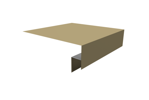 Планка околооконная сложная Блок-хаус new 250х50х27 (j-фаска) 0,45 PE с пленкой RAL 1014 слоновая кость (2м)
