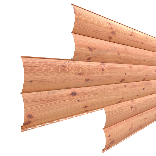 Сайдинг Металл Профиль Woodstock-28х330 (ECOSTEEL_T-12-Золотой Орех-0.45)