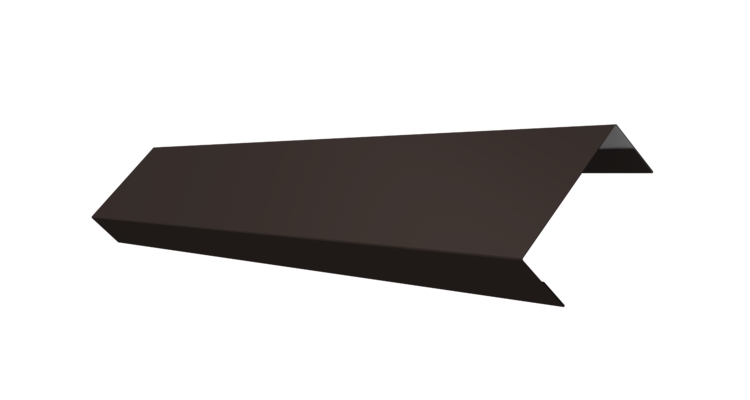 Ламель лицевая 50 забора жалюзи Texas 0.5 Atlas X с пленкой RR 32 темно-коричневый