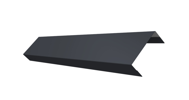 Ламель лицевая 50 забора жалюзи Texas 0.5 PurLite Matt с пленкой RAL 7024 мокрый асфальт