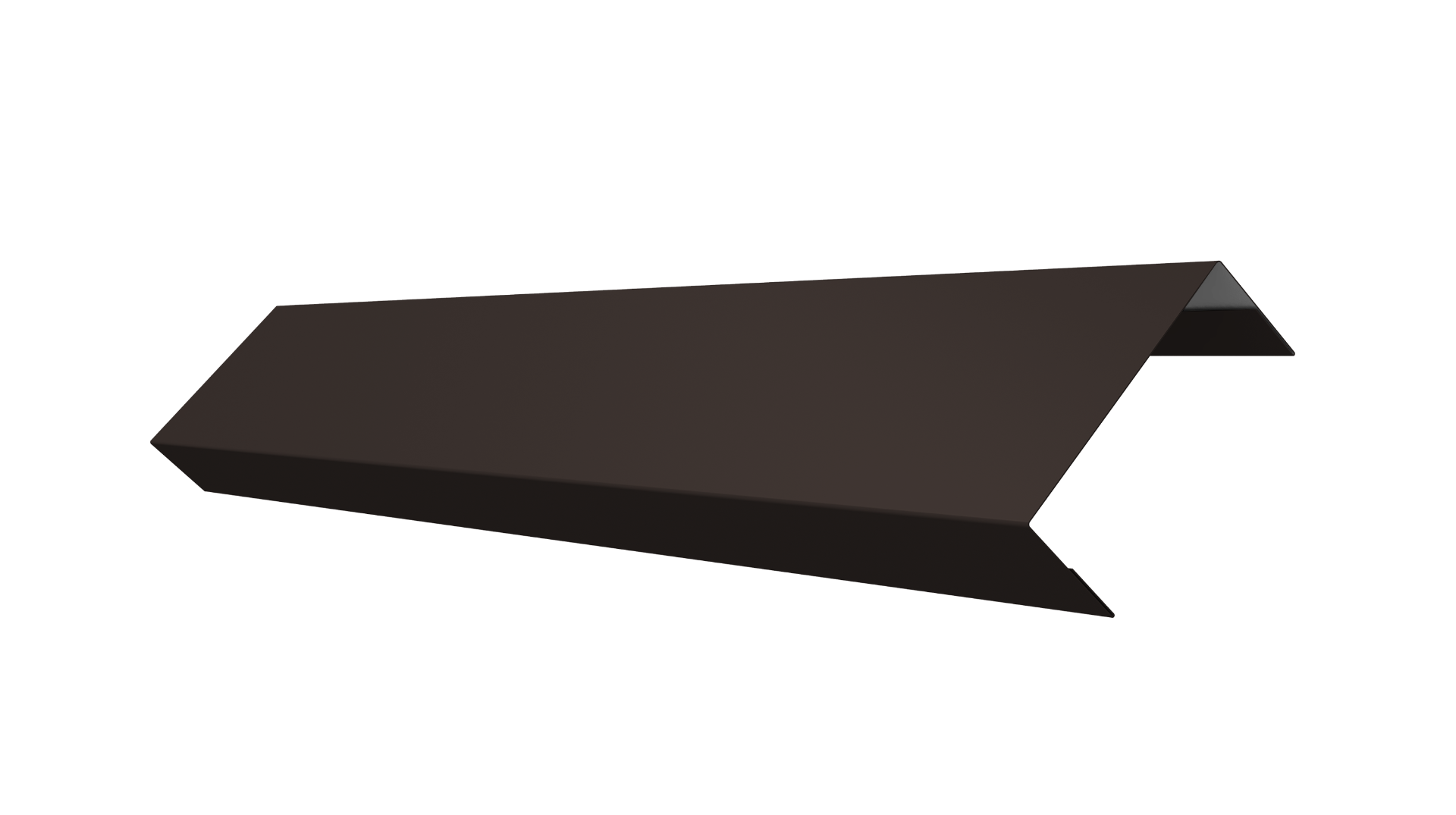 Ламель обратная 50 забора жалюзи Texas 0.45 PE-Double с пленкой RR 32 темно-коричневый