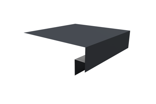 Планка околооконная сложная Экобрус Grand Line 200х50х25 0,45 Drap TX RAL 7024 мокрый асфальт (2м)