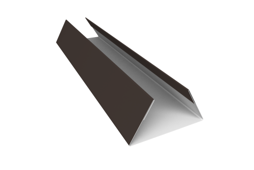 Планка стыковочная составная нижняя 0,5 Satin Matt RR 32 темно-коричневый (3м)