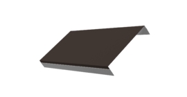 Ламель обратная 150 забора жалюзи Texas 0.5 Velur X с пленкой RR 32 темно-коричневый