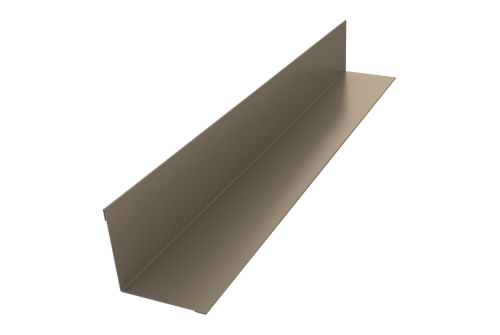 Угол внутренний 50х50 0,5 Satin с пленкой RAL 1015 светлая слоновая кость (3м)