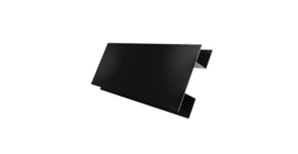 Планка H-образная стыковочная сложная 0,5 Satin Matt RAL 9005 черный (3м)