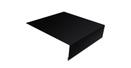 Планка лобовая/околооконная простая 190х50 0,45 Drap TR RAL 9005 черный (2м)