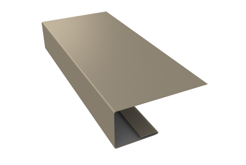 J-Профиль 18мм 0,45 Drap TX RAL 1015 светлая слоновая кость (2м)