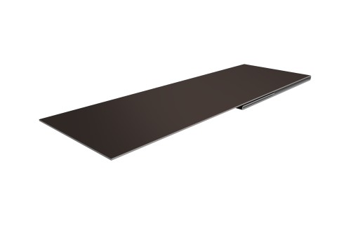 Планка финишная 48х25 0,5 Satin с пленкой RR 32 темно-коричневый (2м)
