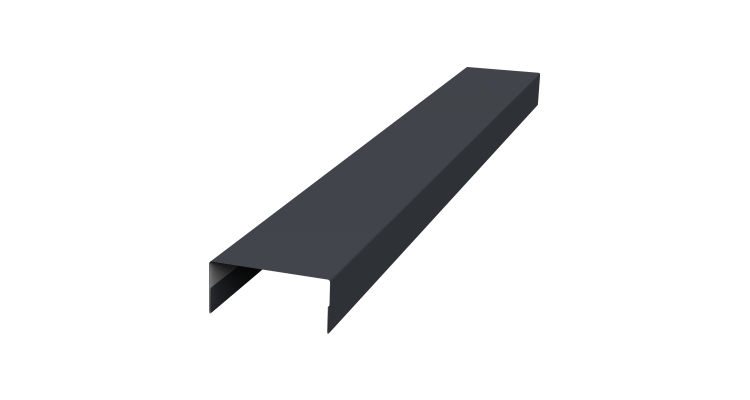 Крышка 30х15 жалюзи Texas 0,7 PE RAL 7024 мокрый асфальт (2,5м)