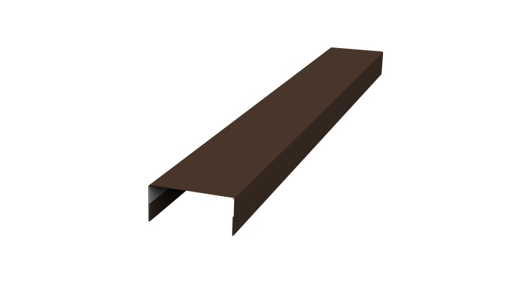 Крышка 30х15 жалюзи Texas 0,5 PurPro RAL 8017 шоколад (3м)