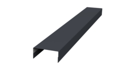 Крышка 30х20 жалюзи Texas 0,45 Drap RAL 7024 мокрый асфальт (2,5м)