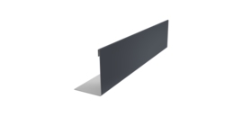 Нащельник 125 Texas 25х35 0,5 PurPro Matt 275 RAL 7024 мокрый асфальт (L2,0)