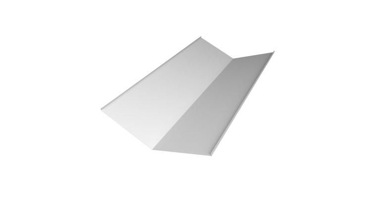 Планка ендовы нижней 300х300 0,45 Drap TX RAL 9003 сигнальный белый (3м)