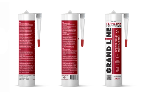 Герметик Grand Line Professional кровельный силиконовый нейтральный 280мл RAL 9003 сигнальный белый