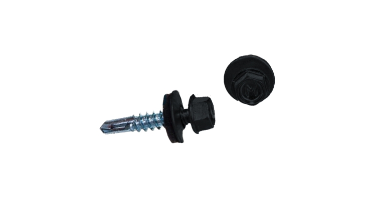 Саморез по металлу Daxmer 5,5х25 RAL 7016 (250) сверло №3